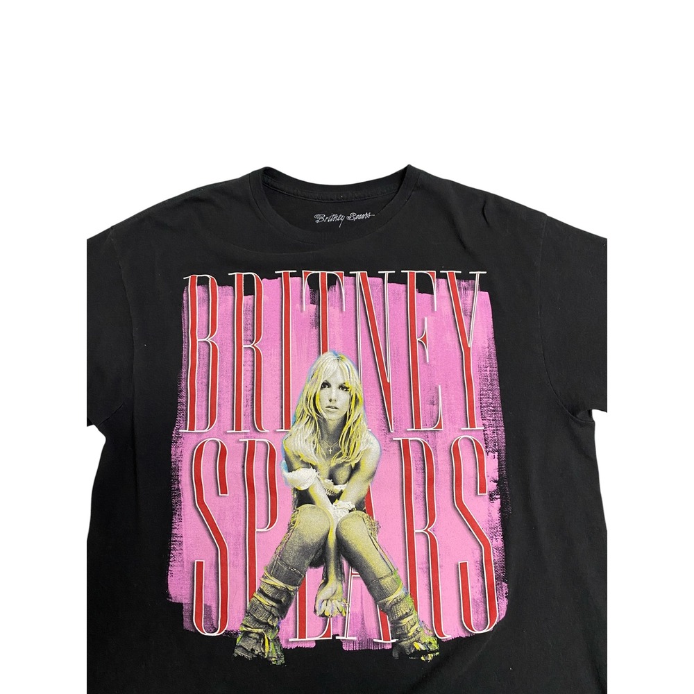 Britney Spears Pink Graphic T-Shirt Size L